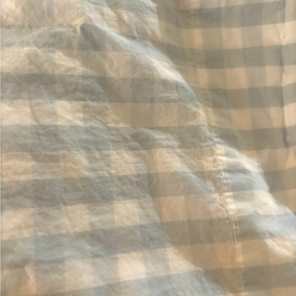 Checkered Blue and White Serena and Lily Eastern King Sheet set
